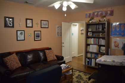 Each midwife's office is stocked with additional educational material.